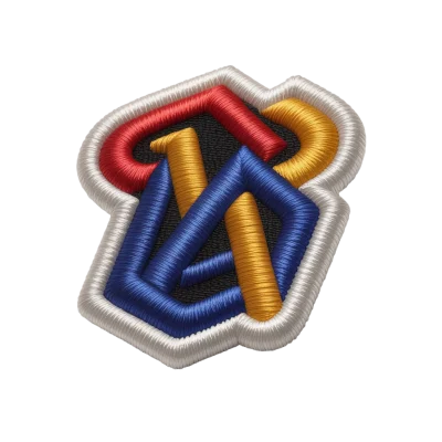 3D embroidered logo patches